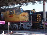 Diesels on display at Ogden Union Station.